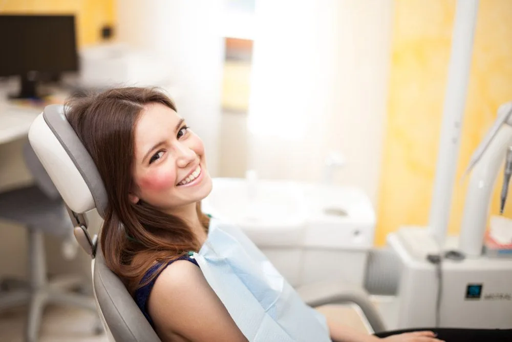 Woman waiting for a dental exam in the treatment chair — dental clinic in Buderim, QLD